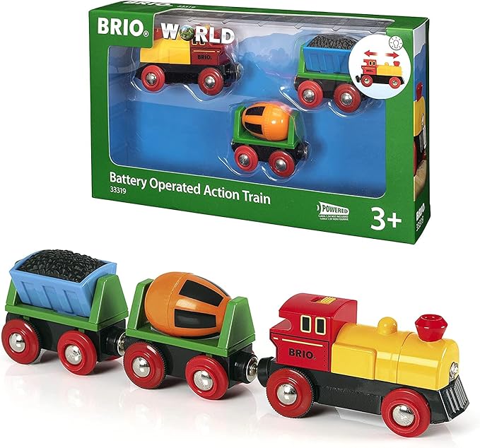 瑞典 brio 火车系列 运煤电动火车 broc33319